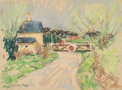 Lot 573 - Paul Maze (1887-1979) French The Station house...