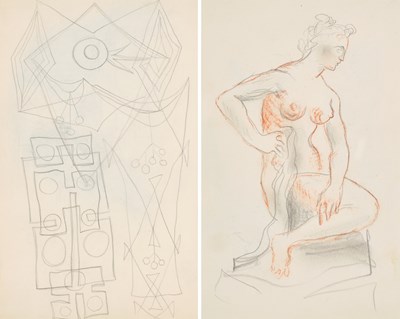 Lot 618 - John Banting (1902-1972) "Tree" Pencil,...
