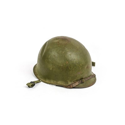 Lot 233 - A Second World War US M1 Combat Helmet, with...
