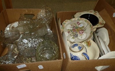 Lot 681 - Large quantity of assorted ceramics, glassware, framed prints and household items (ten boxes)