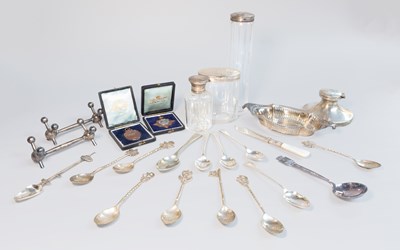 Lot 104 - A Collection of Assorted Silver and Silver...