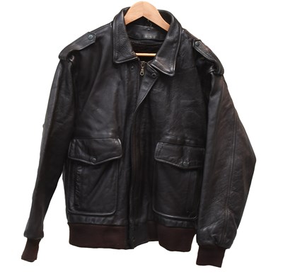 Lot 262 - An A2 Brown Leather Flight/Bomber Jacket, with...