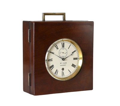 Lot 189 - An Unusual Mahogany Cased Timepiece, McCabe,...