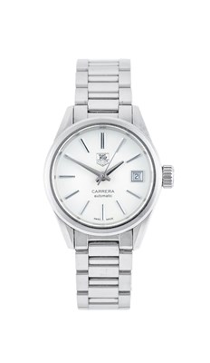 Lot 2439 - Tag Heuer: A Lady's Stainless Steel Automatic...