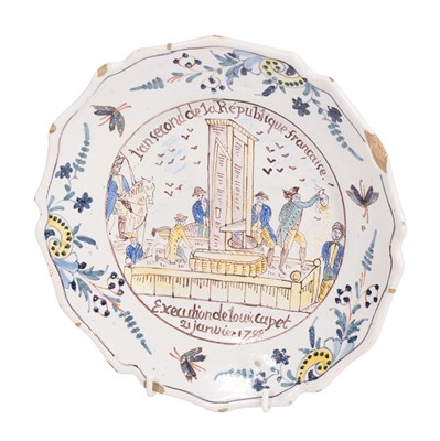 Lot 139 - A French Faience "Louis XVI Execution"...