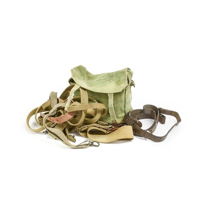 Lot 201 - A Second World War US M1907 Leather Gun Sling,...