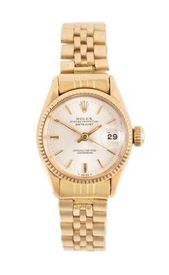 Lot 2146 - Rolex: A Lady's 18 Carat Gold Automatic...