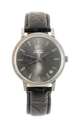 Lot 2455 - Zenith: A Stainless Steel Automatic Calendar...