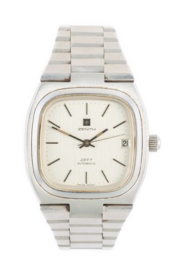 Lot 2458 - Zenith: A Stainless Steel Automatic Calendar...
