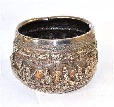 Lot 8 - Indian white metal bowl