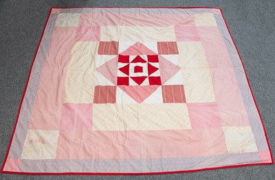 Lot 2116 - Late 19th Century Patchwork Bed Cover,...