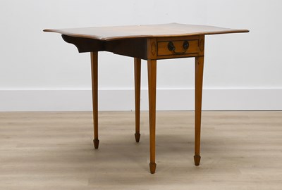 Lot 584 - A George III-Style Satinwood, Crossbanded and...