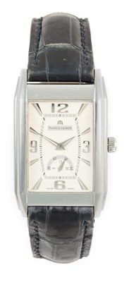 Lot 2508 - Maurice Lacroix: A Stainless Steel Rectangular...