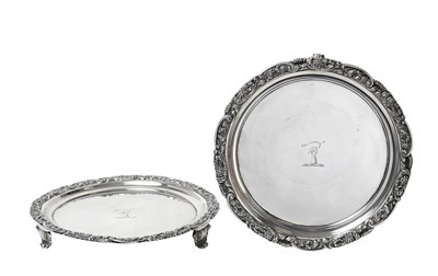 Lot A Pair of George III Silver Salvers