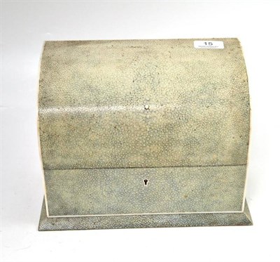 Lot 15 - A shagreen covered stationary box, circa 1930