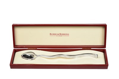 Lot A Pair of German Silver Serving-Spoons