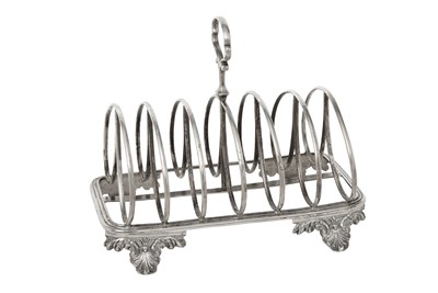 Lot A Victorian Silver Toastrack