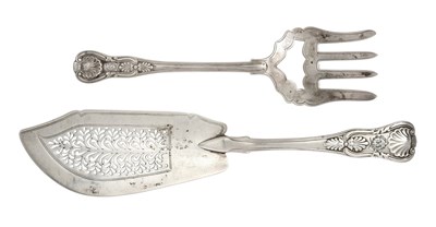 Lot A George IV Silver Fish-Knife and a Victorian Irish Silver Fish-Fork