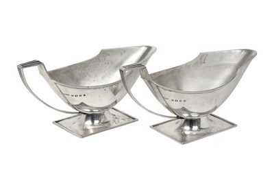 Lot A Pair of George V Silver Sauceboats