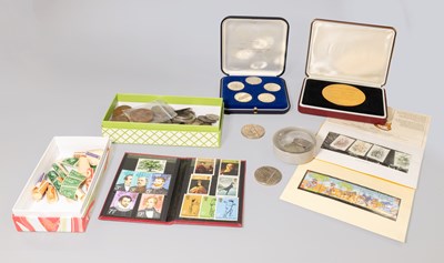 Lot 235 - Sundry Coins, including some silver, two £5...