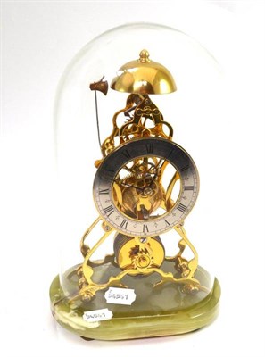 Lot 18 - Modern skeleton clock