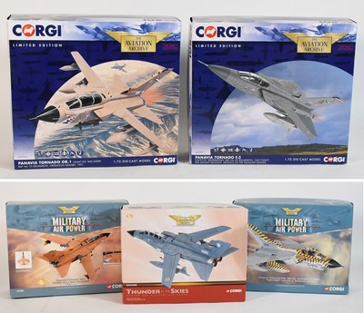 Lot 3449 - Corgi Aviation Archive 1:72 Scale Panavia Tornado Models