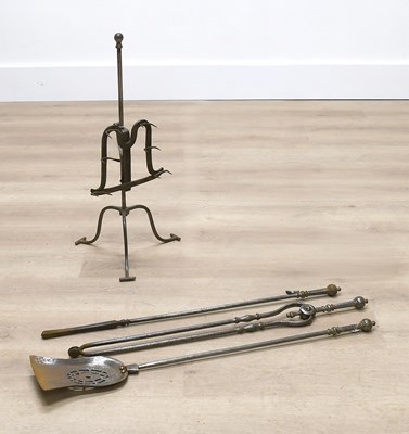 Lot 498 - A George III Iron Lark Spit, late 18th century,...