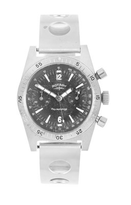 Lot 2486 - Rotary: A Stainless Steel Chronograph...