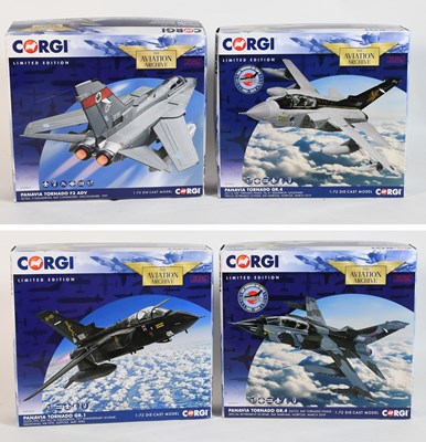 Lot 3452 - Corgi Aviation Archive 1:72 Scale Panavia Tornado Models
