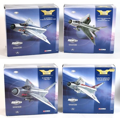 Lot 3434 - Corgi Aviation Archive 1:72 Scale English Electric Lightning Models