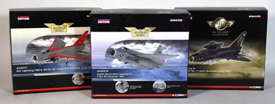 Lot 3436 - Corgi Aviation Archive 1:72 Scale English Electric Lightning Models