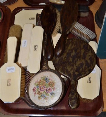 Lot 38 - Ivory dressing table set and other sets