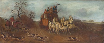 Lot 312 - Follower of Alken (19th Century) When the hunt...