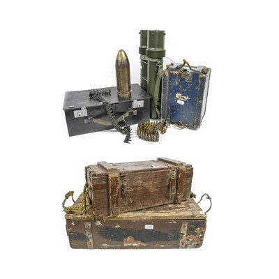 Lot 194 - Militaria, comprising a Second World War brown...