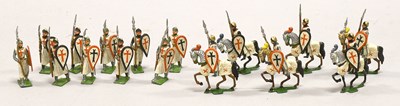 Lot 3356 - German (?) Solid Cast Knights