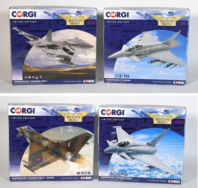 Lot 3440 - Corgi Aviation Archive 1:72 Scale Eurofighter Typhoon Models