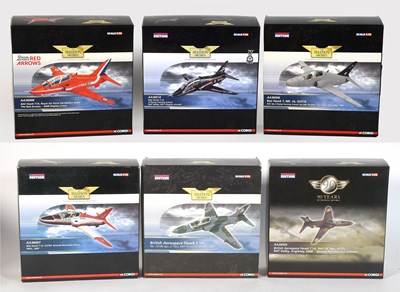 Lot 3429 - Corgi Aviation Archive 1:72 Scale BAe Hawk Models