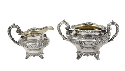 Lot A William IV Silver Cream-Jug and Sugar-Bowl