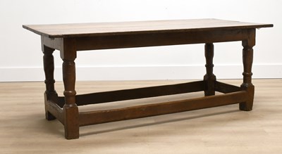 Lot 503 - An 18th Century Oak Dining Table, of...