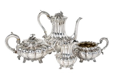 Lot A Four-Piece William IV Silver Tea and Coffee-Service