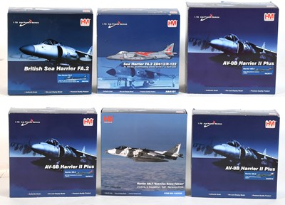 Lot 3484 - Hobbymaster 1:72 Scale Harrier/Sea Harrier Models