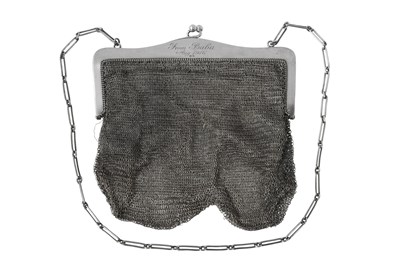 Lot A Continental Silver Chainmail Purse