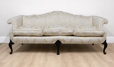 Lot 311 - A George III-Style Camel-Back Three-Seater...