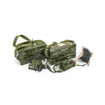 Lot 197 - Two British Military Issue Telephone Set "J" ,...