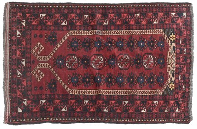Lot 462 - Unusual Afghan Turkmen Prayer Rug North...