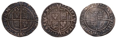Lot 42 - Elizabeth I, Sixpence 1562, mm. pheon, small...