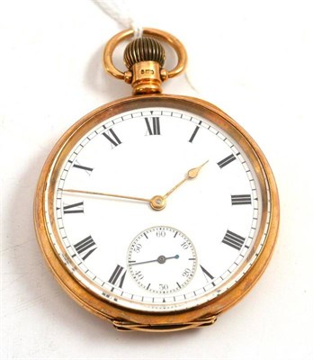 Lot 69 - A 9ct gold pocket watch