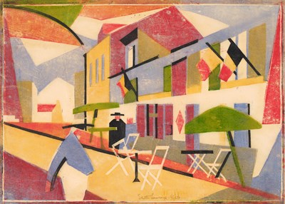 Lot 528 - Edith Lawrence (1890-1973) "France" Signed and...