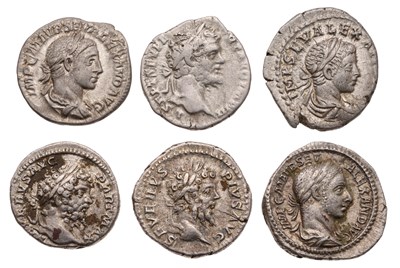 Lot 14 - Roman Imperial, Assorted Denarii, six in total,...
