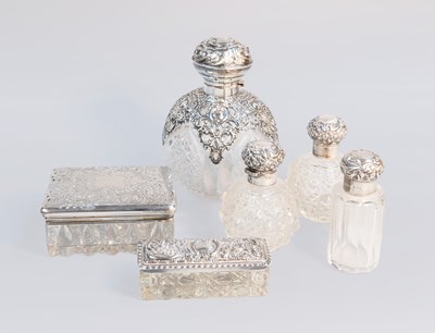 Lot 118 - A Collection of Assorted Silver-Mounted...